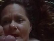 Grannie inhales a manhood and drinks cum pt3