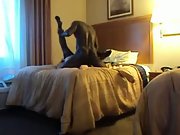 Hotwife wifey bang-out with black guy in motel room listen to her screaming